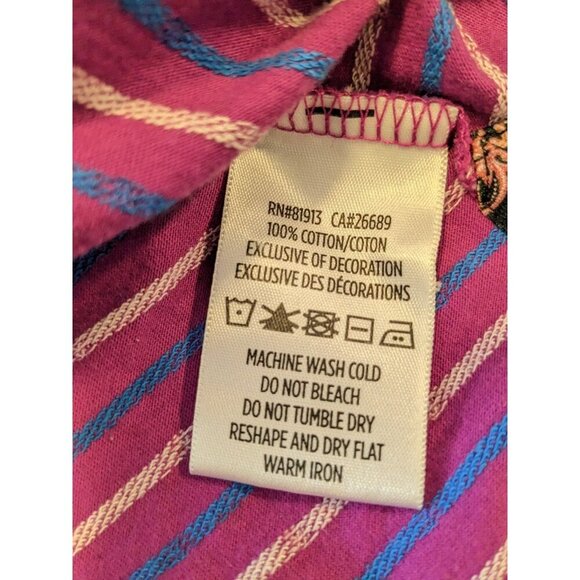 Robert Graham Mens Polo Golf XL Fuschia Pink Geometric Print Classic Fit Cotton - Picture 5 of 6